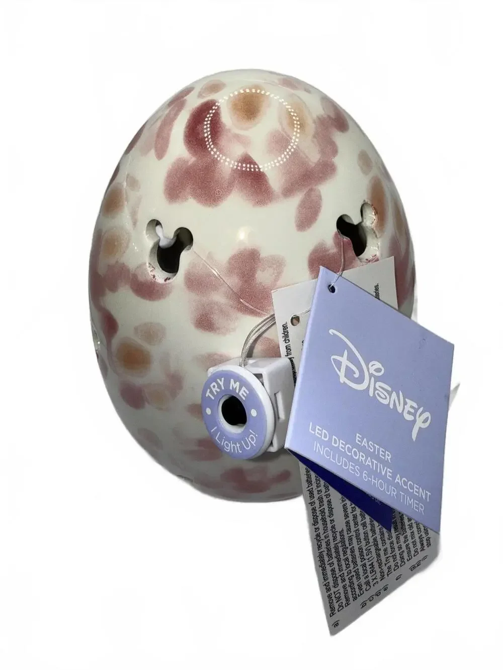 Disney Easter LED Decorative Accent Egg with 6-Hour Timer NEW!